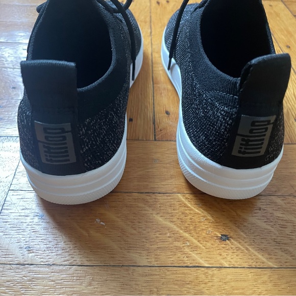 Fitflop Black and White Lace up Sneakers - Picture 6 of 8